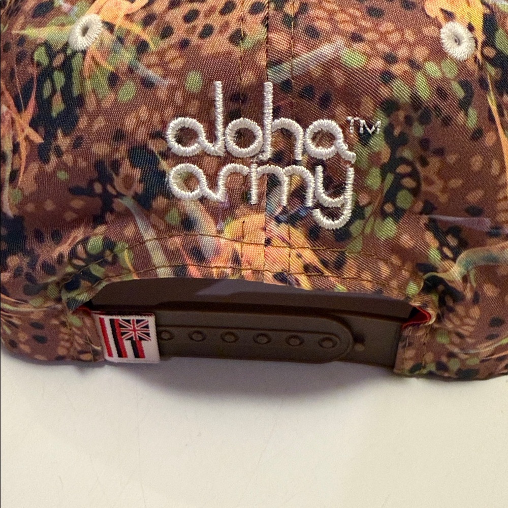 Aloha Army Snapback Baseball Cap Euc - image 3